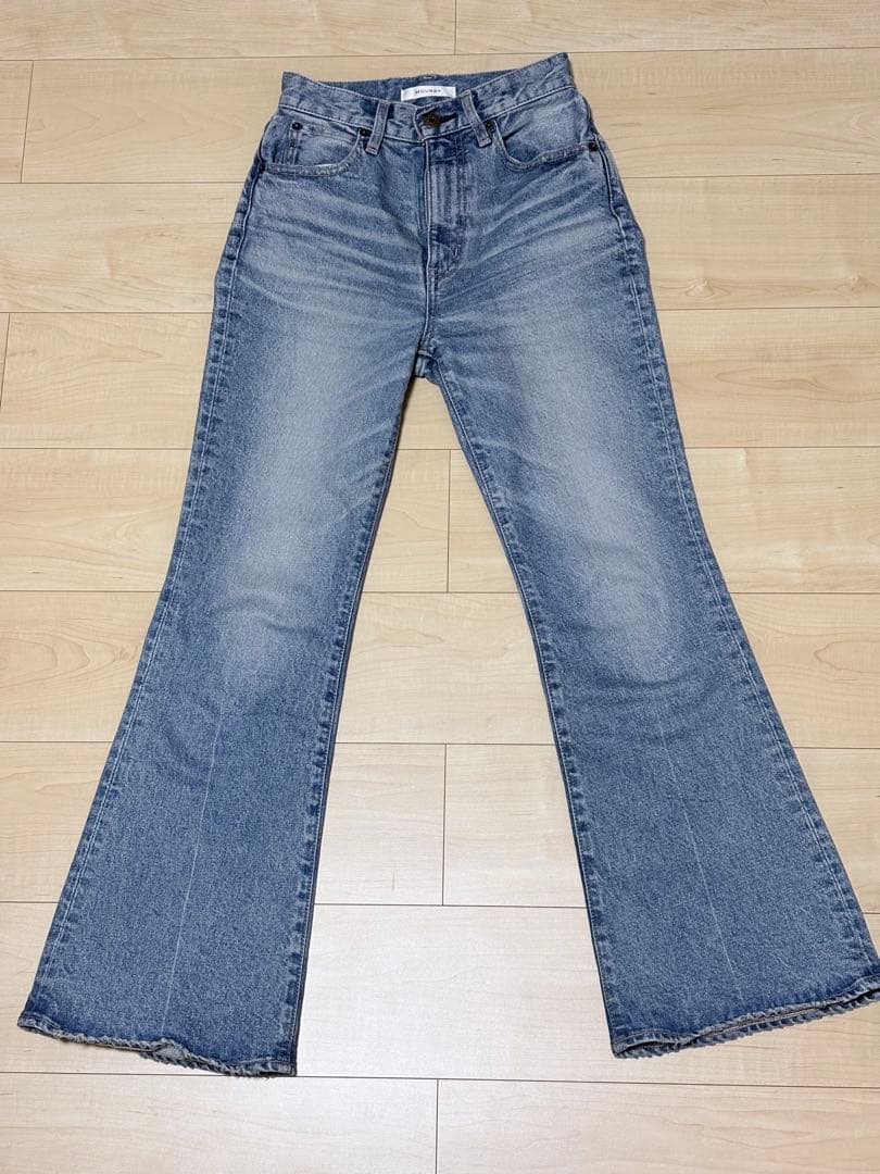 moussyマウジー MVS フレアデニム ストレッチ ブーツカット希少サイズ