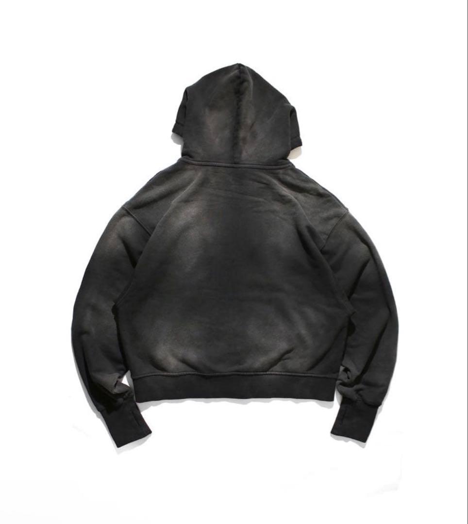 ANTIMID ジップパーカー 赤黒