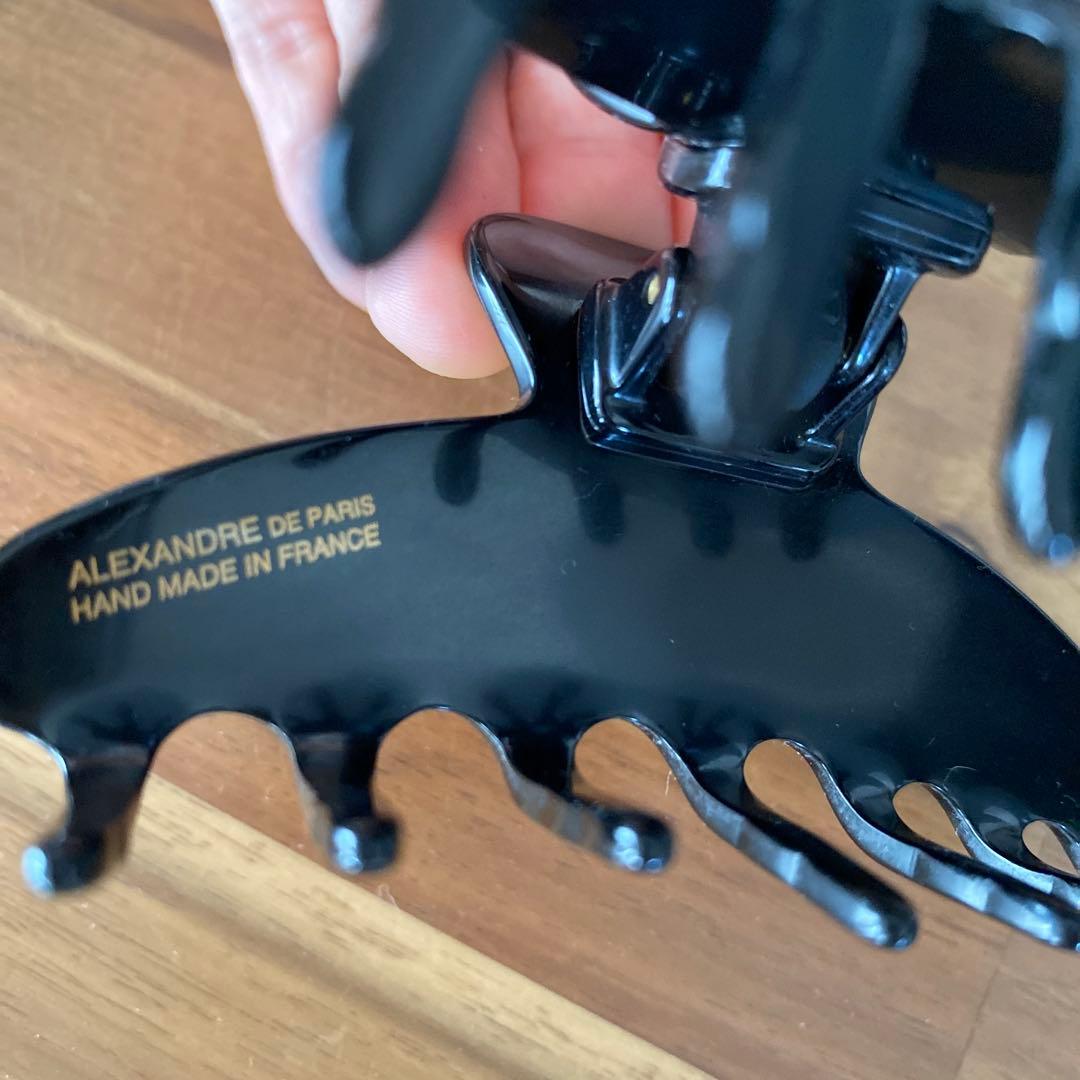 ALEXANDRE DE PARIS ブラック ヘアクリップ