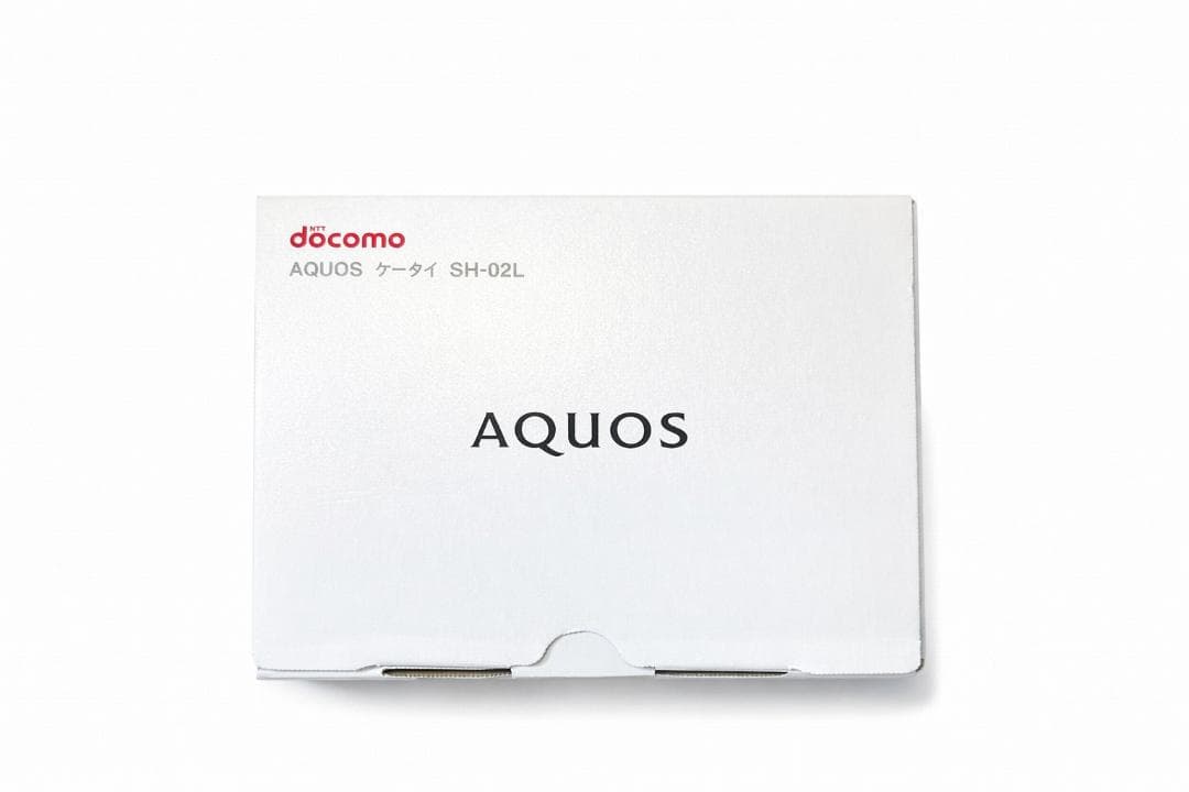 AQUOS ケータイ SH-02L [黒］ ドコモ 卓上ホルダ・箱付き