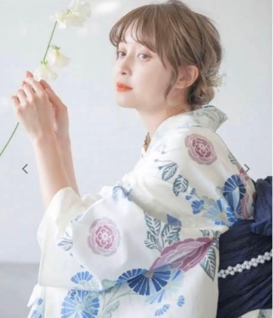 Dita 浴衣 浮世の古典絢爛 和歌山染工日本染め 2点セット 夏