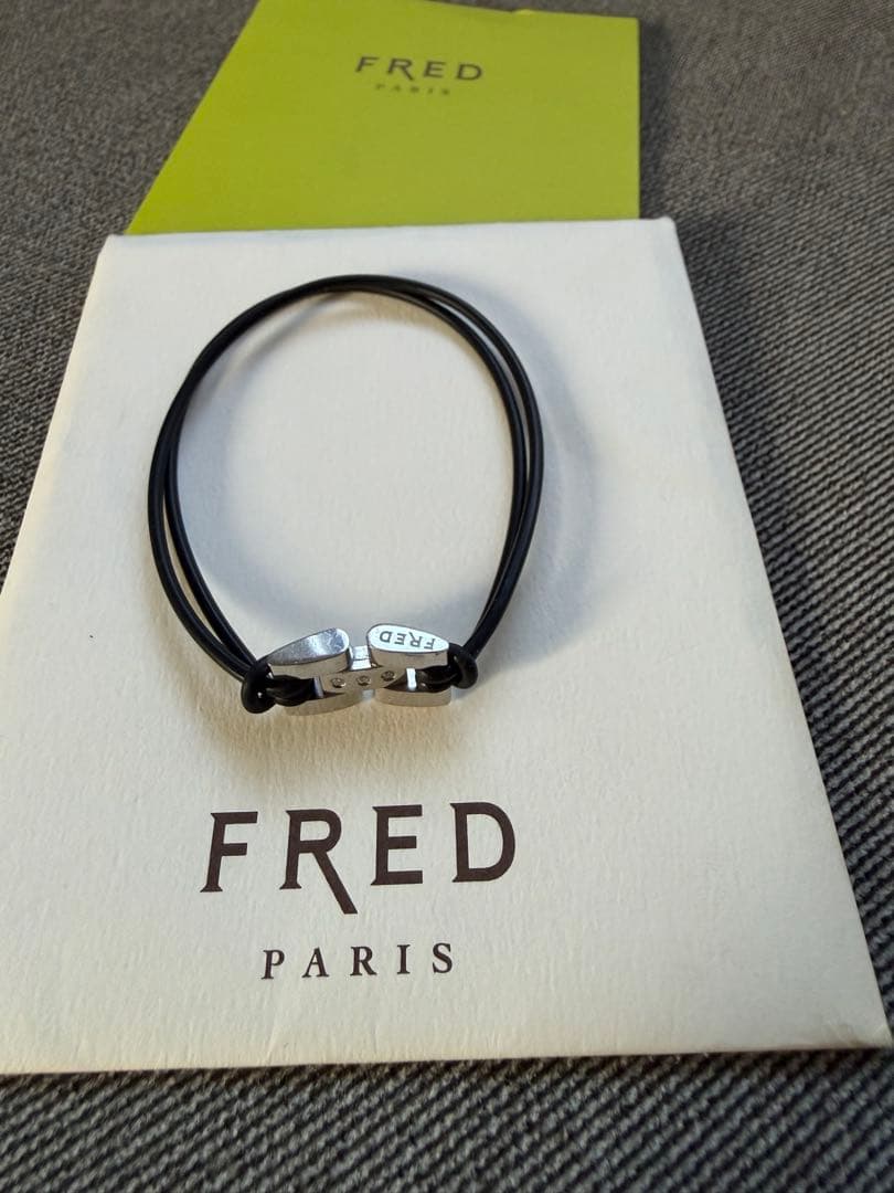 超美品 フレッド FRED ラバーブレスレット3Pダイヤモンド　ラバー交換済み！