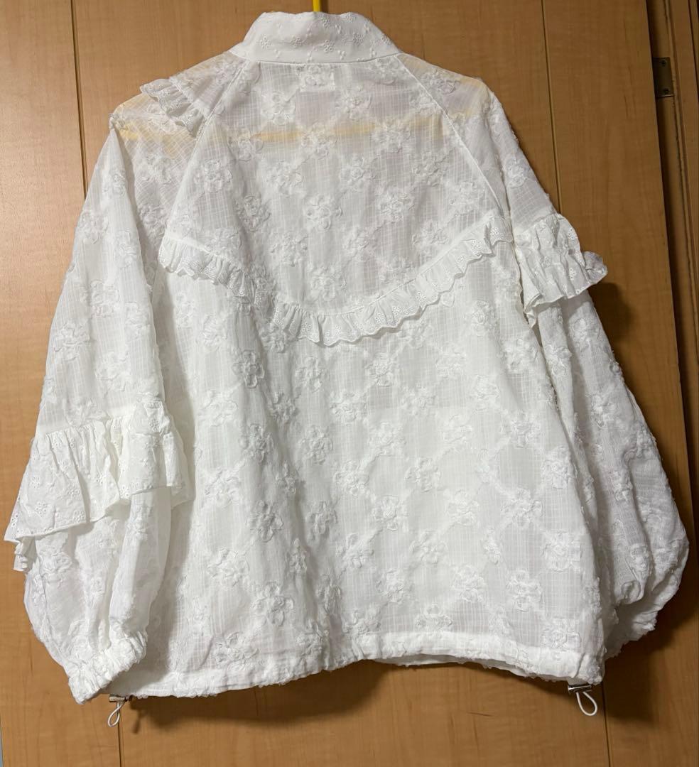 試着のみ　merry jenny flower frill laceブルゾン