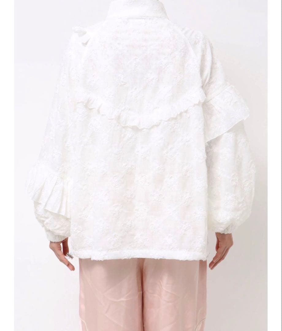 試着のみ　merry jenny flower frill laceブルゾン