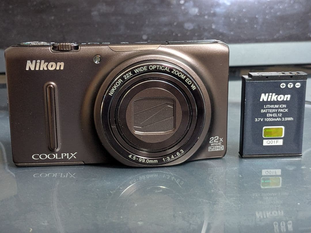 【ジャンク】Nikon COOLPIX S9500 ブラウン デジタルカメラ