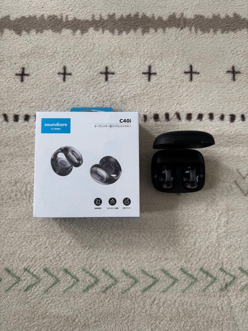 Soundcore C40i ワイヤレスイヤホン　クリアブラック