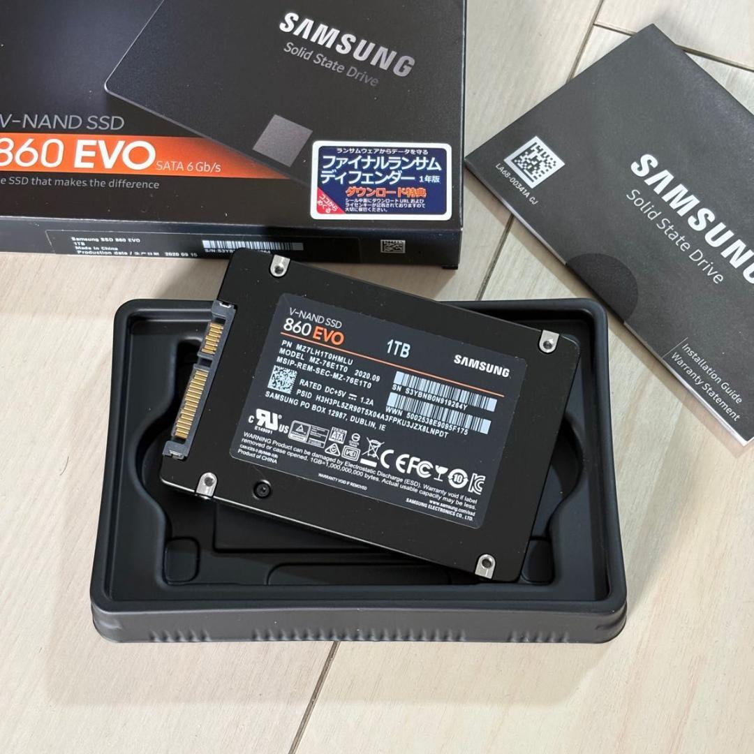 Samsung 860 EVO 1TB SSD 総書き込み約2TB