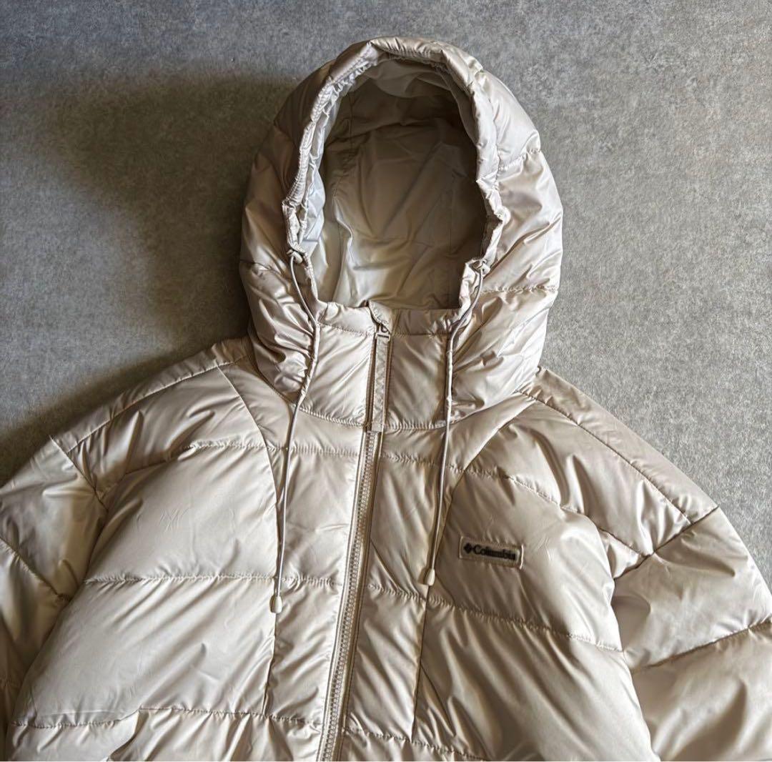 M Columbia フード付きダウンジャケット ベージュ