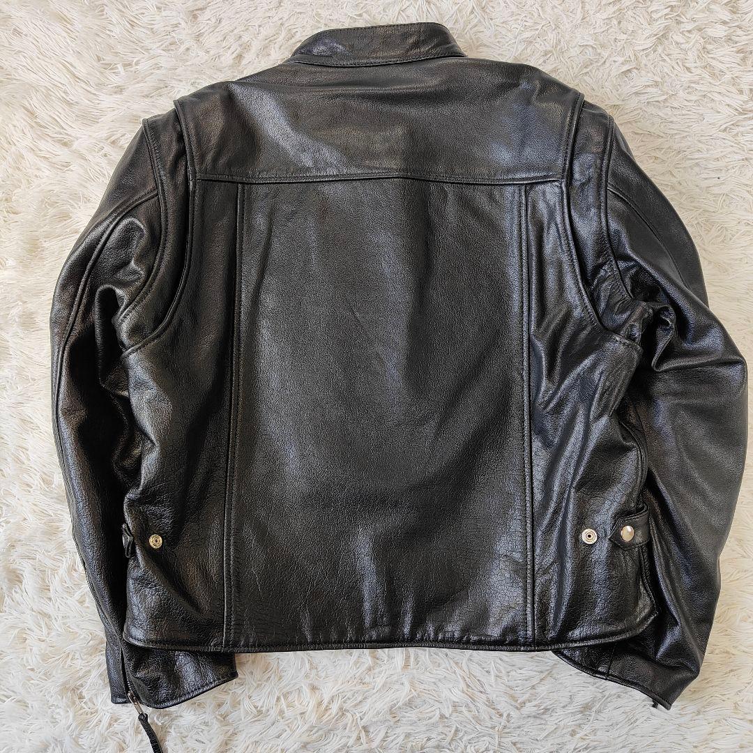 未使用級　ルーキーレザーズ 大きい 3L シングルライダース レザージャケット