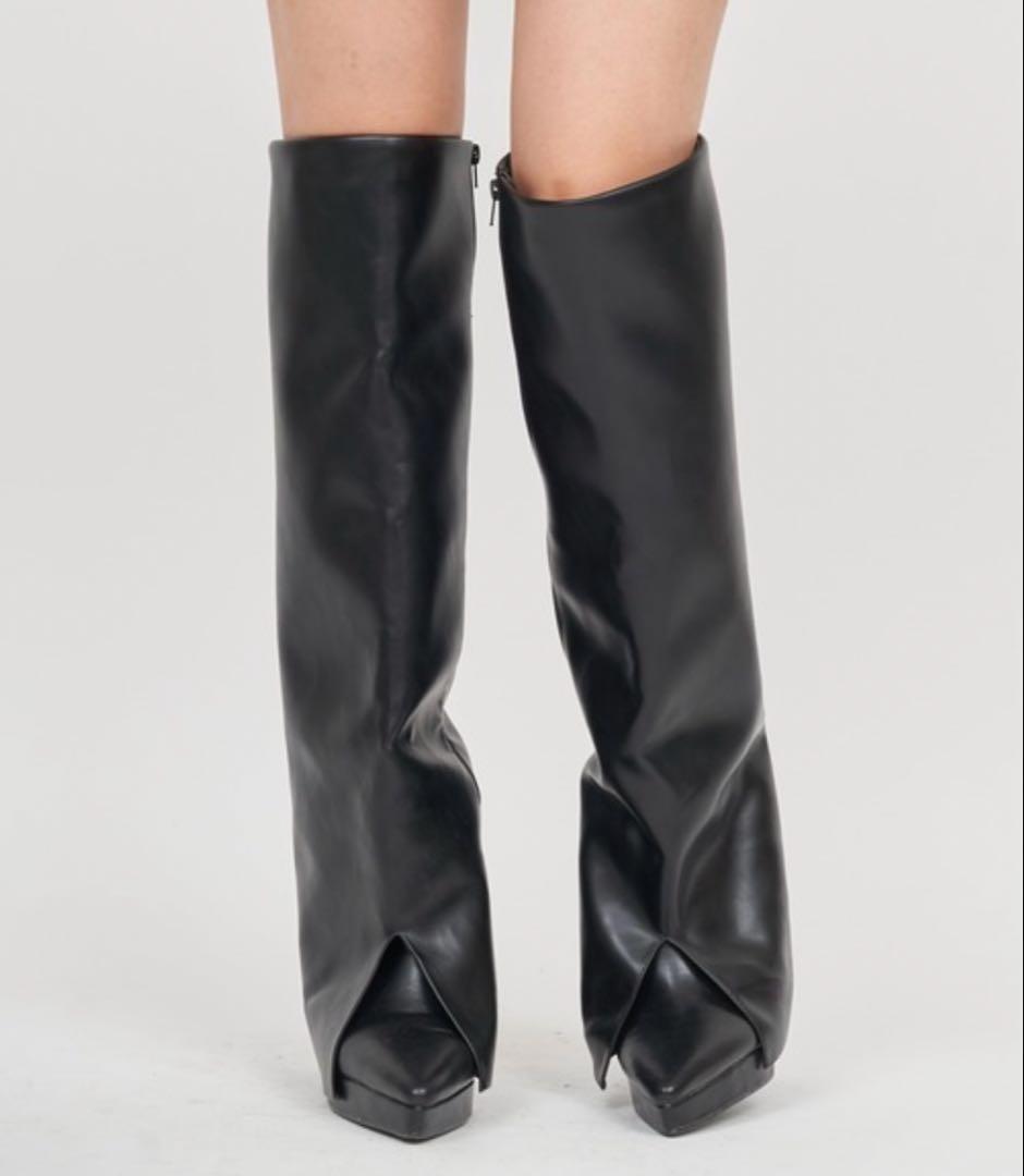 即配送新品PARTYカバーニーハイブーツ今期ロイヤルパーティー