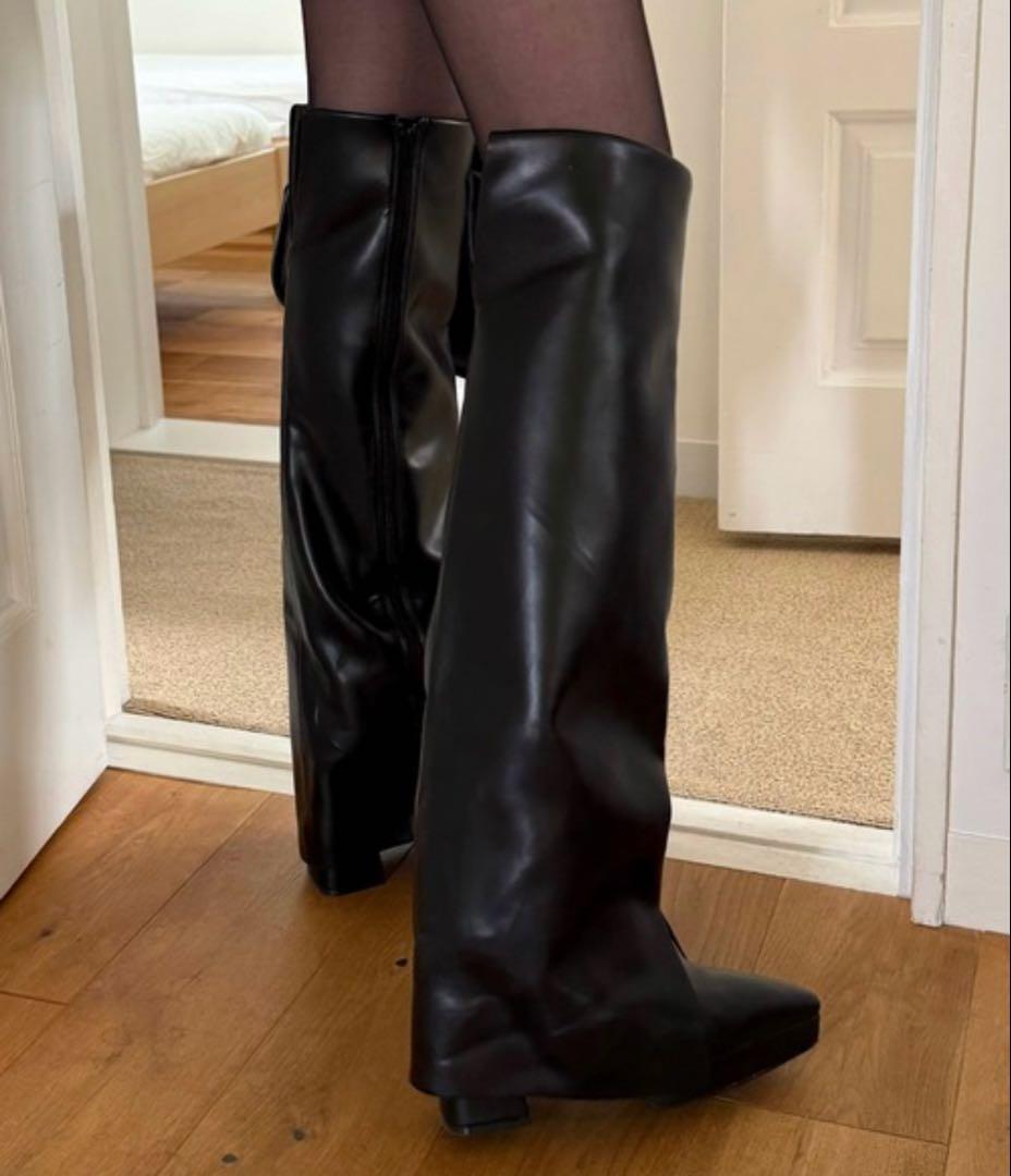 即配送新品PARTYカバーニーハイブーツ今期ロイヤルパーティー