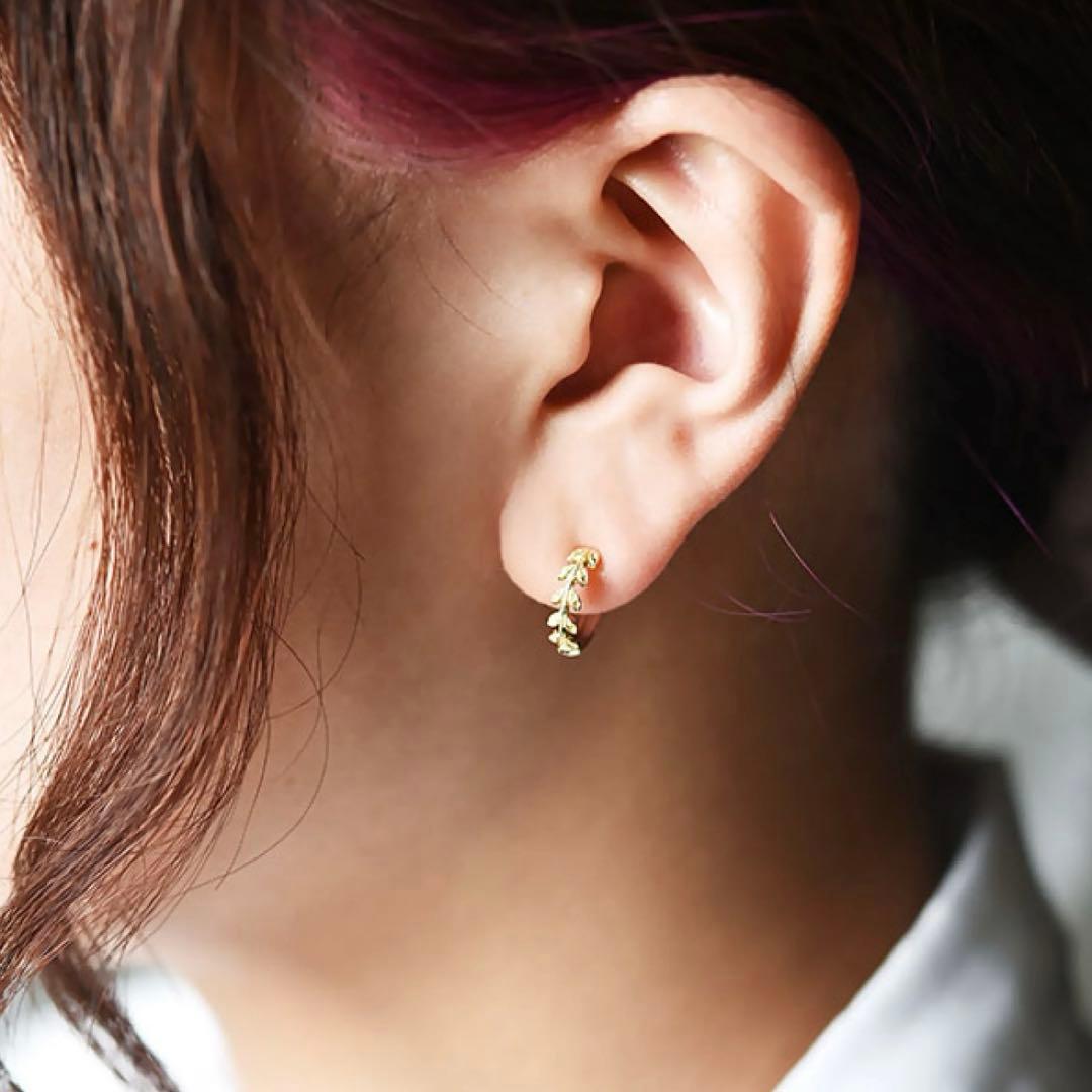 VENEZIA (片耳用) ピアリング K18 プラチナ リバーシブル コンビ