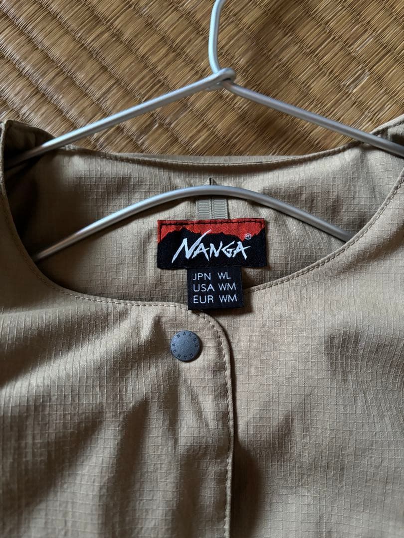 nanga ナンガ ヒノックリップストップインナーダウンベスト　ベージュ