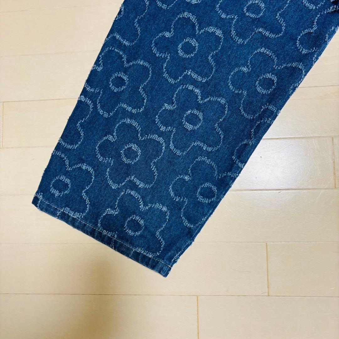 【完売品】ScoLar スカラー　花 ジャガードデニムパンツ ワイドパンツ