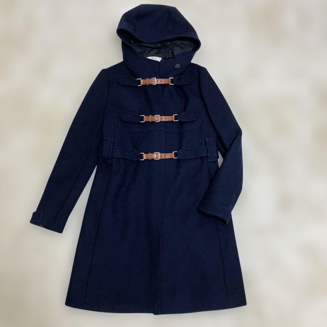 【お値引き中】PRADA ウール ダッフルコート ベルト 42