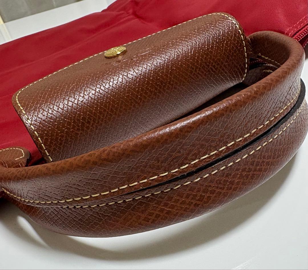 未使用に近い✨【Longchamp】プリアージュ　ボストンバッグ　レッド