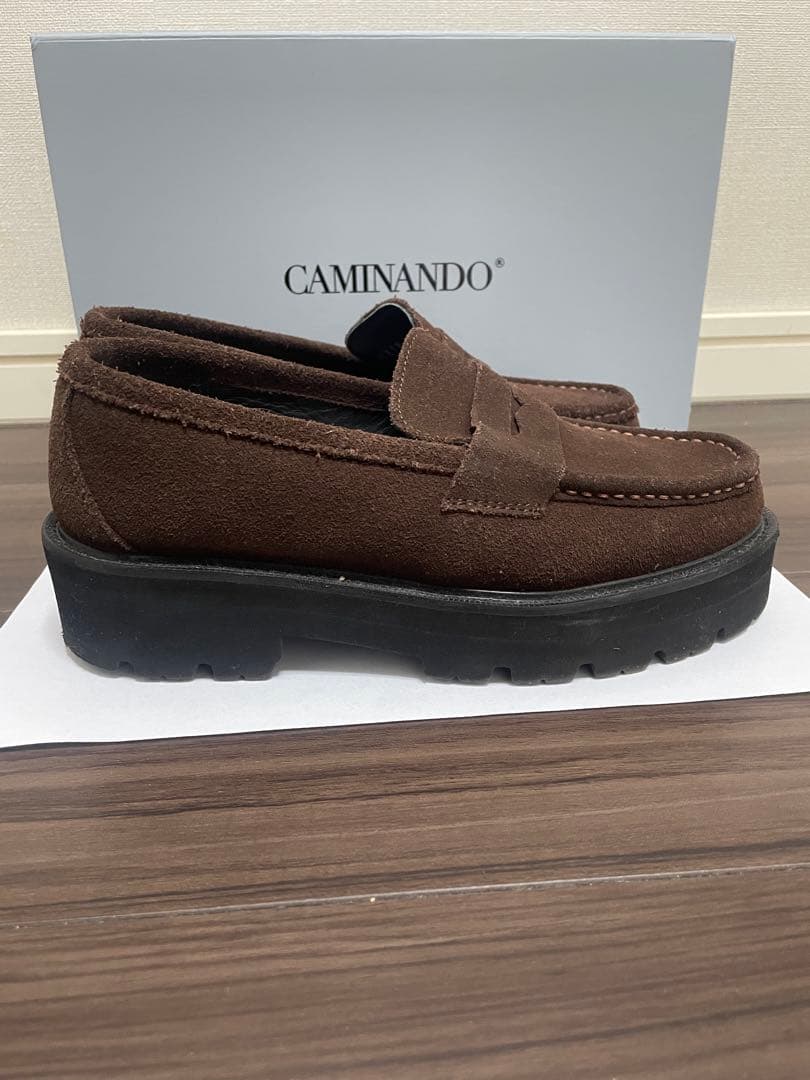 Deuxieme Classe CAMINANDO スエード厚底ローファー　37