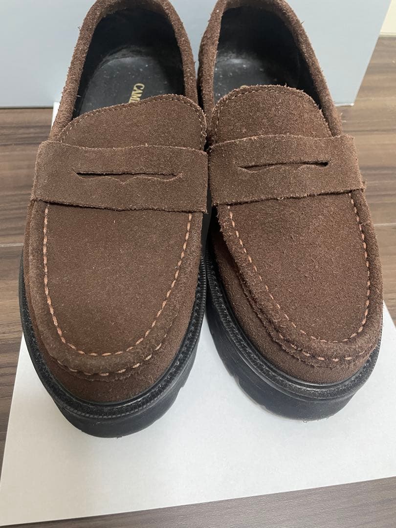 Deuxieme Classe CAMINANDO スエード厚底ローファー　37