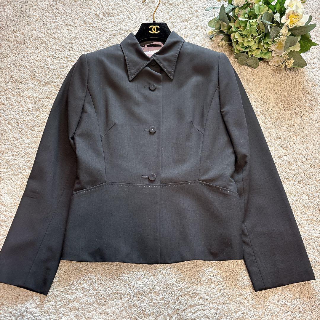 【美品】ポールスミスwoman スーツセットアップ　ボトムス　40 裏地パープル