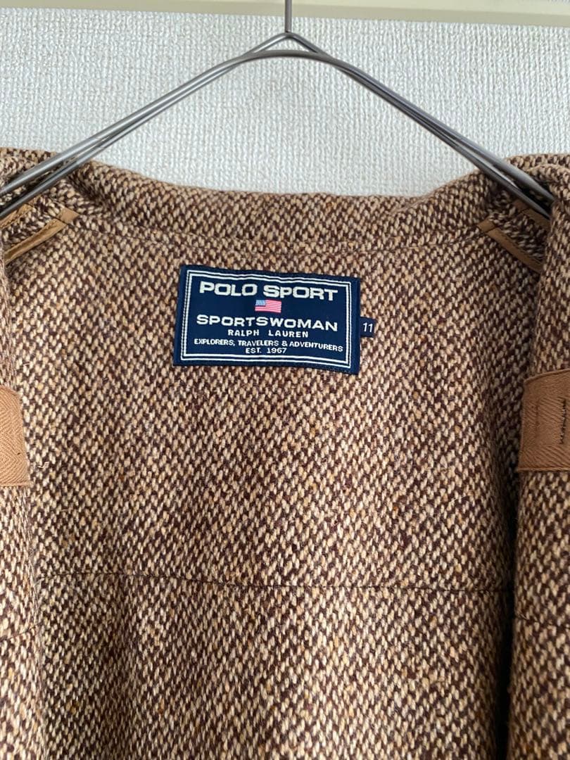 ラルフローレン【11】ロング ダッフル コート ウール100％