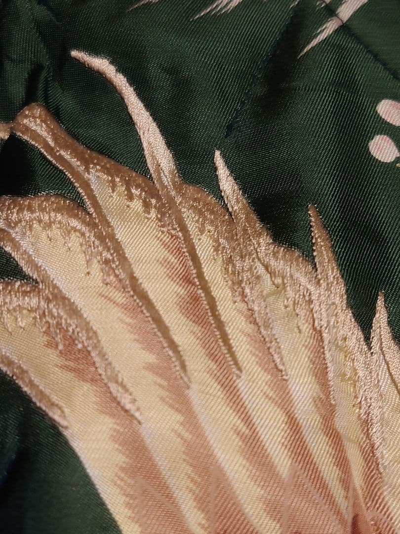 美品　テーラー東洋　スカジャン　虎　鷹　富士山　中綿入り　M　金✕黒　緑✕白