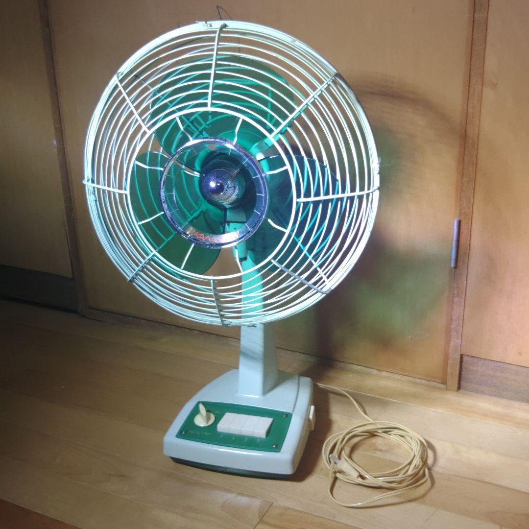 ⭐KAWASAKI ELECTRIC レトロ扇風機 3枚羽根 貴重❗