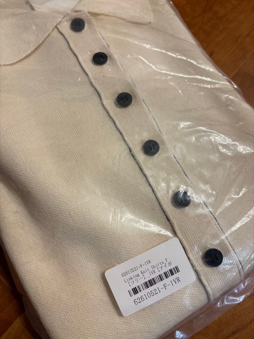 anuke アンヌーク　Linking Knit Shirts アイボリー