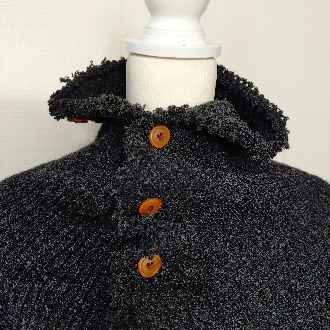 【極美品】AD2002　コムデギャルソン　サークルニット　グレー　変形デザイン