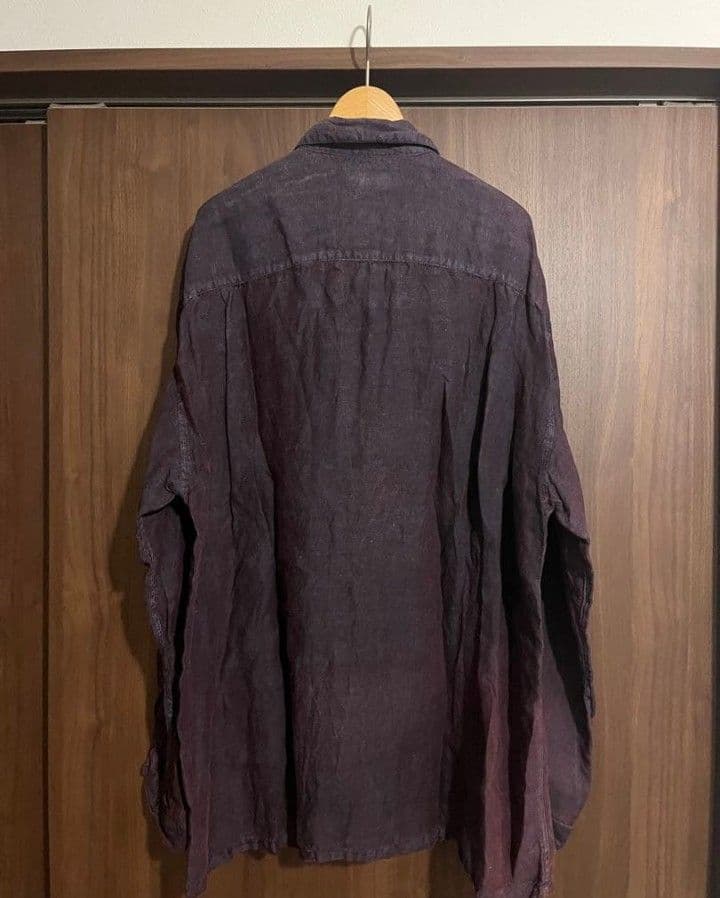 25SS confect リネン ピグメントバイオ オープンカラーシャツ 4