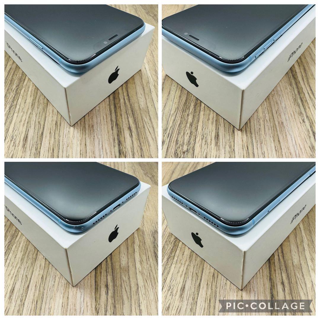 iPhoneXR ブルー 128GB SIMフリー 新品バッテリー
