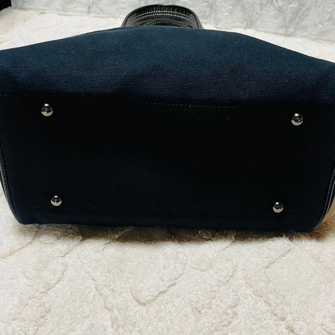 美品 バーバリー メタルホースロゴ キャンバストート A4対応 大容量