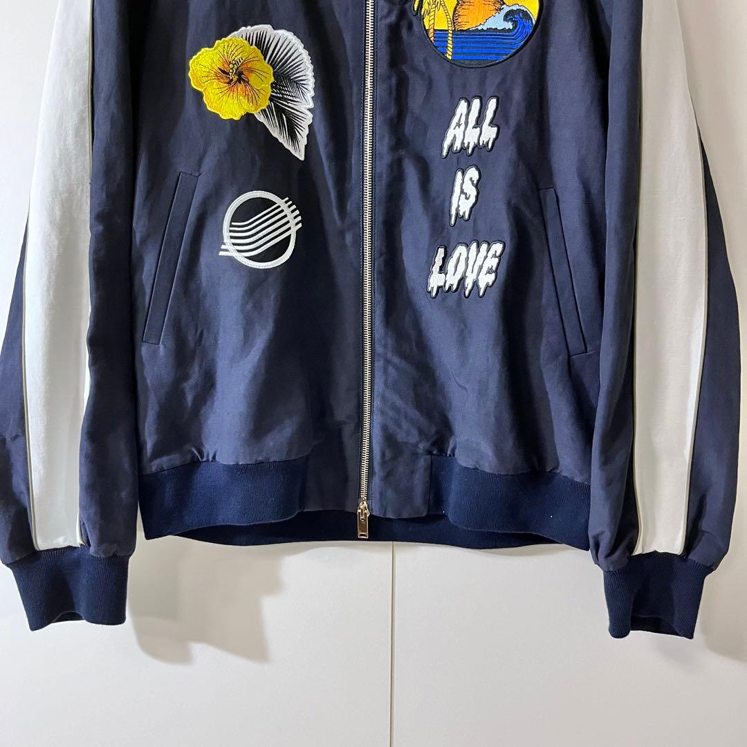 美品 STELLA McCARTNEY スカジャン 42 ネイビー