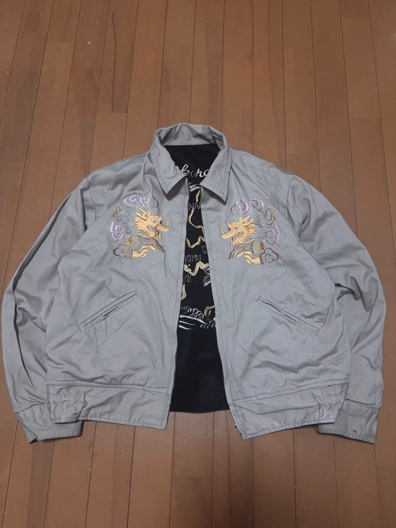 90s テーラー東洋 スカジャン SOUVENIR JACKET ベロア 別珍