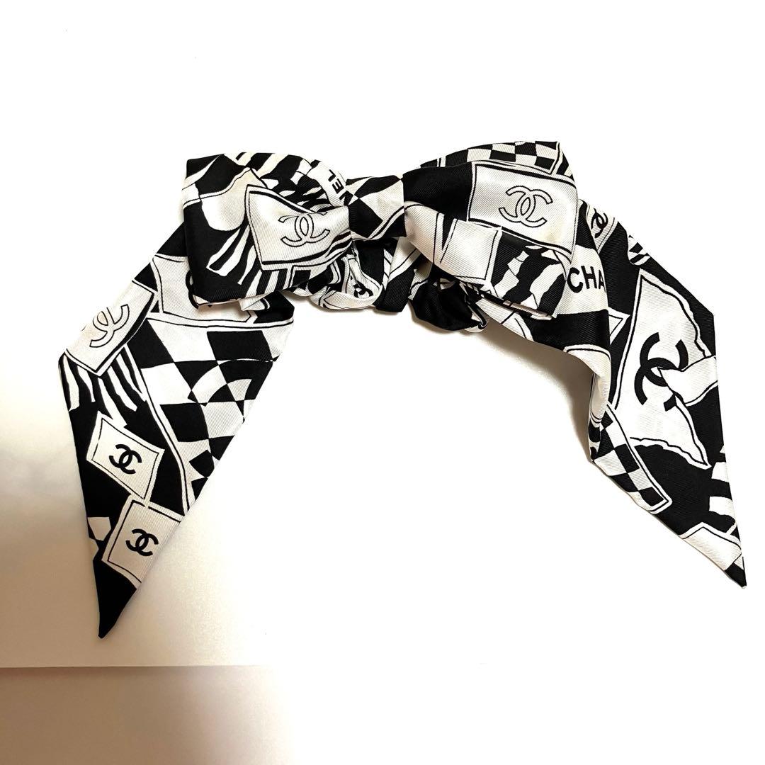 シャネル CHANEL 23C クルーズコレクション シュシュ リボン 美品