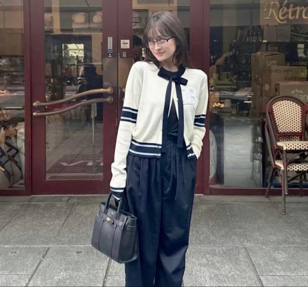 bibiy B. CLUB TIE CARDIGAN 新品即発送