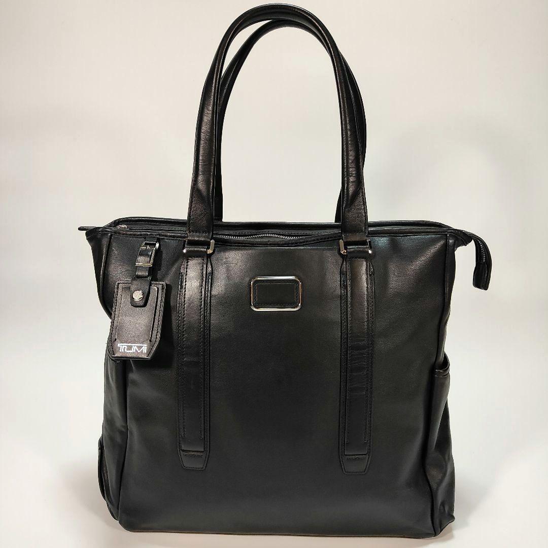 美品✨オールレザー✨TUMI JARVIS ノースサウストート ブラック