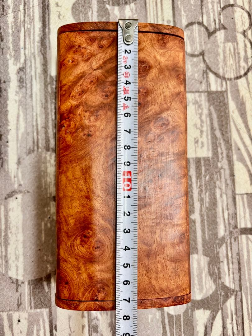 【新品】花梨 瘤杢 無垢材 ジュエリーボックス⭐️小物入れ⭐️宝石箱