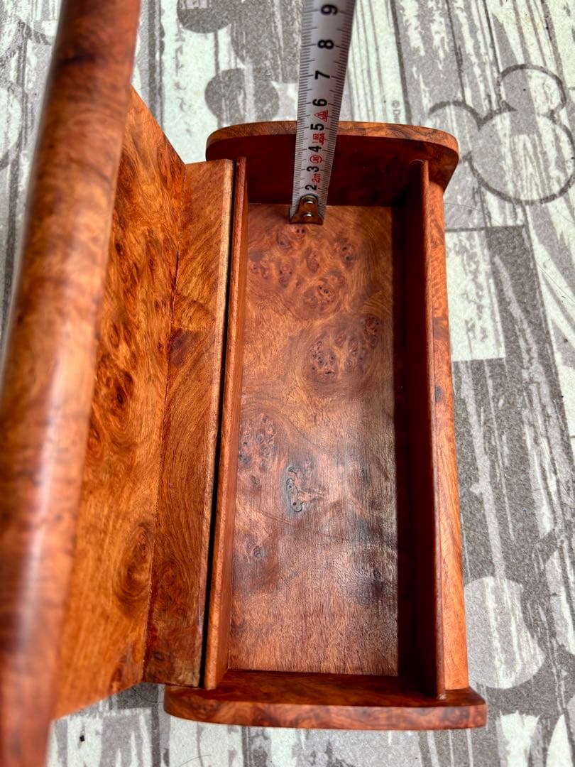 【新品】花梨 瘤杢 無垢材 ジュエリーボックス⭐️小物入れ⭐️宝石箱