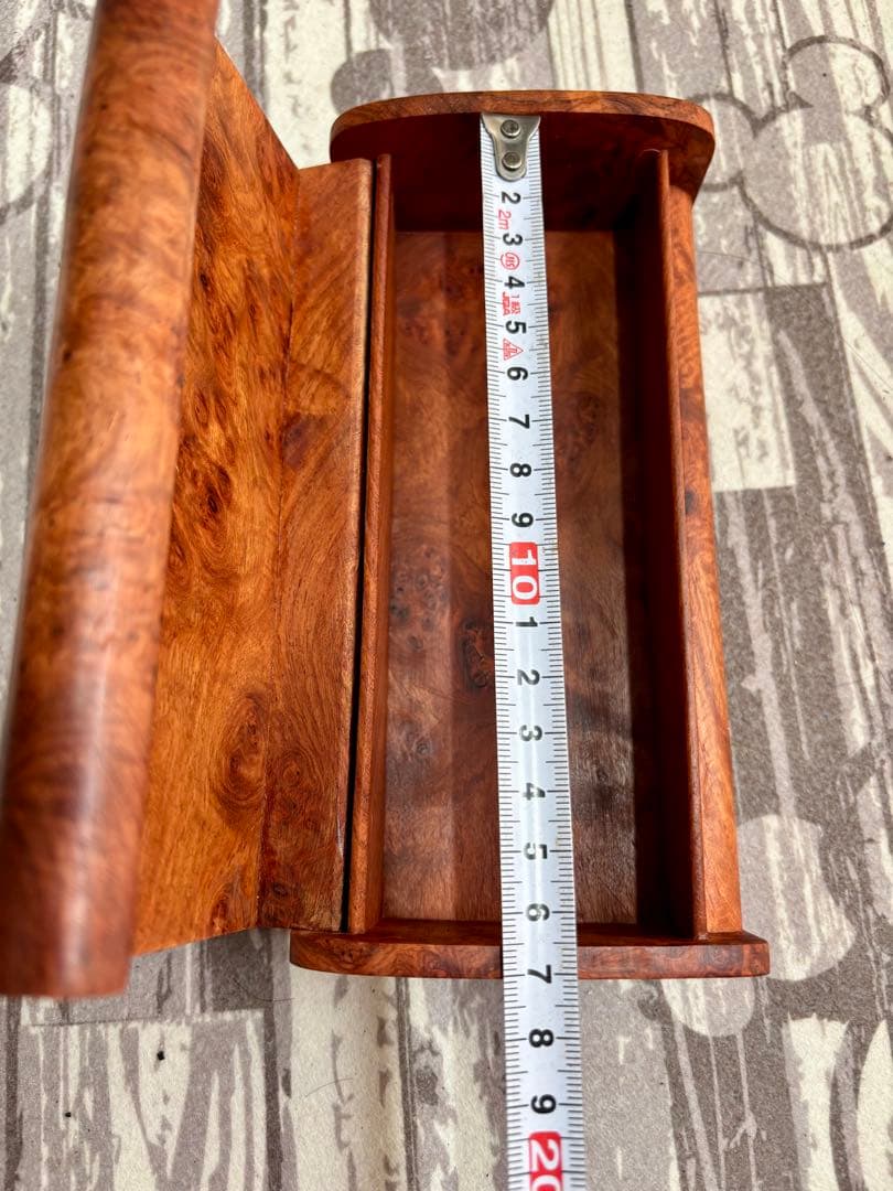 【新品】花梨 瘤杢 無垢材 ジュエリーボックス⭐️小物入れ⭐️宝石箱