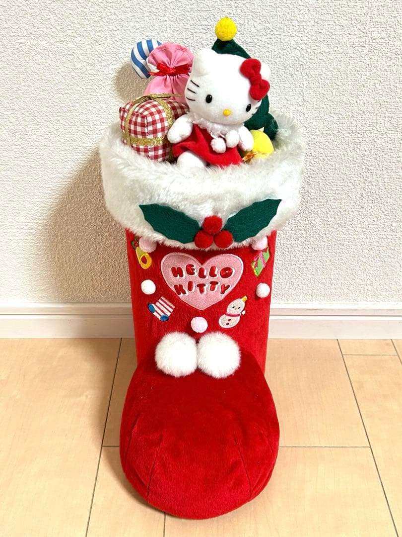 サンリオ キティちゃん クリスマス ブーツ サンタクロース ぬいぐるみ 希少