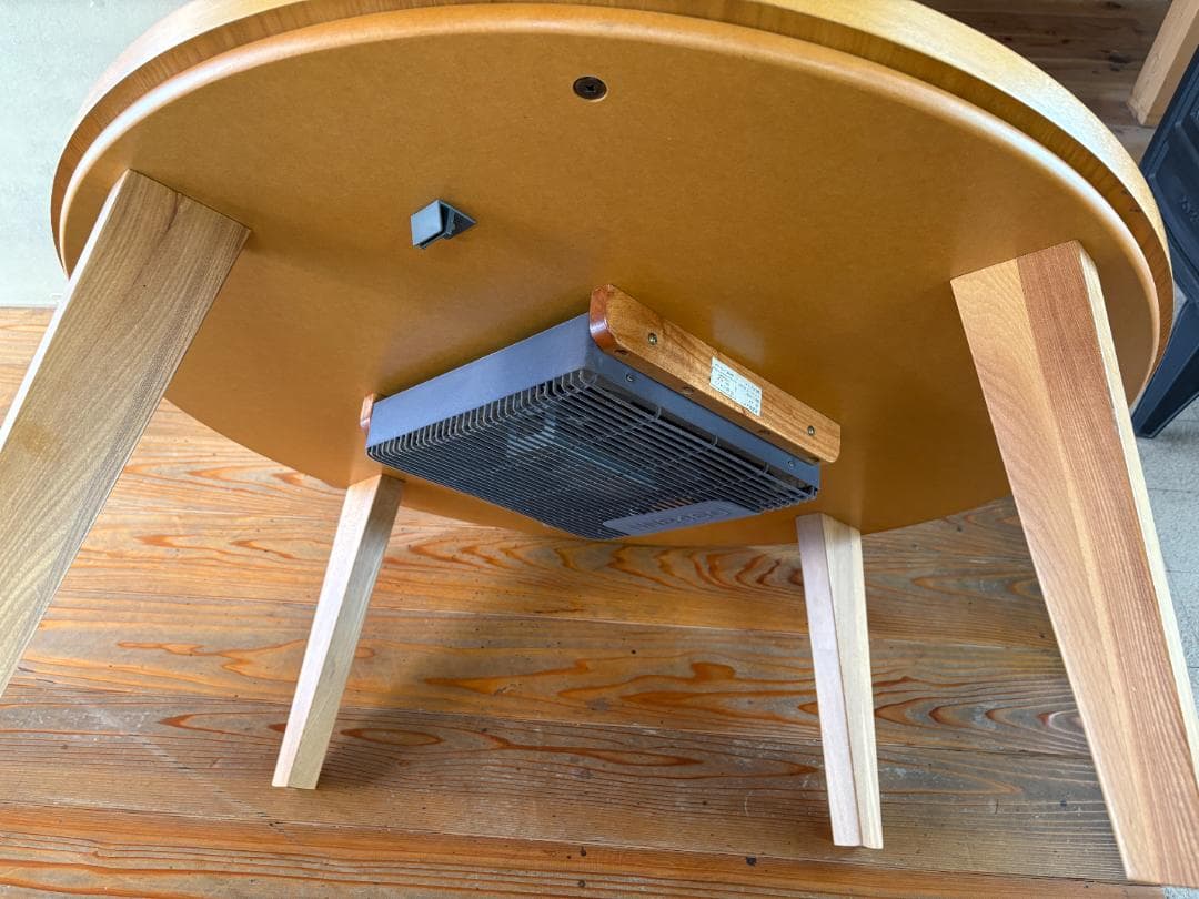 家具調こたつ 丸型 座卓 木製 コタツ 直径90cm 丸テーブル 円卓