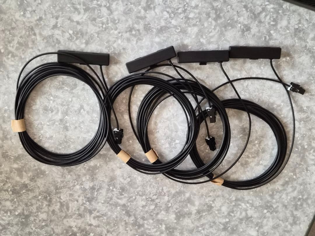 taka　5個セット　フルセグナビ用TVアンテナケーブル、フィルムアンテナ