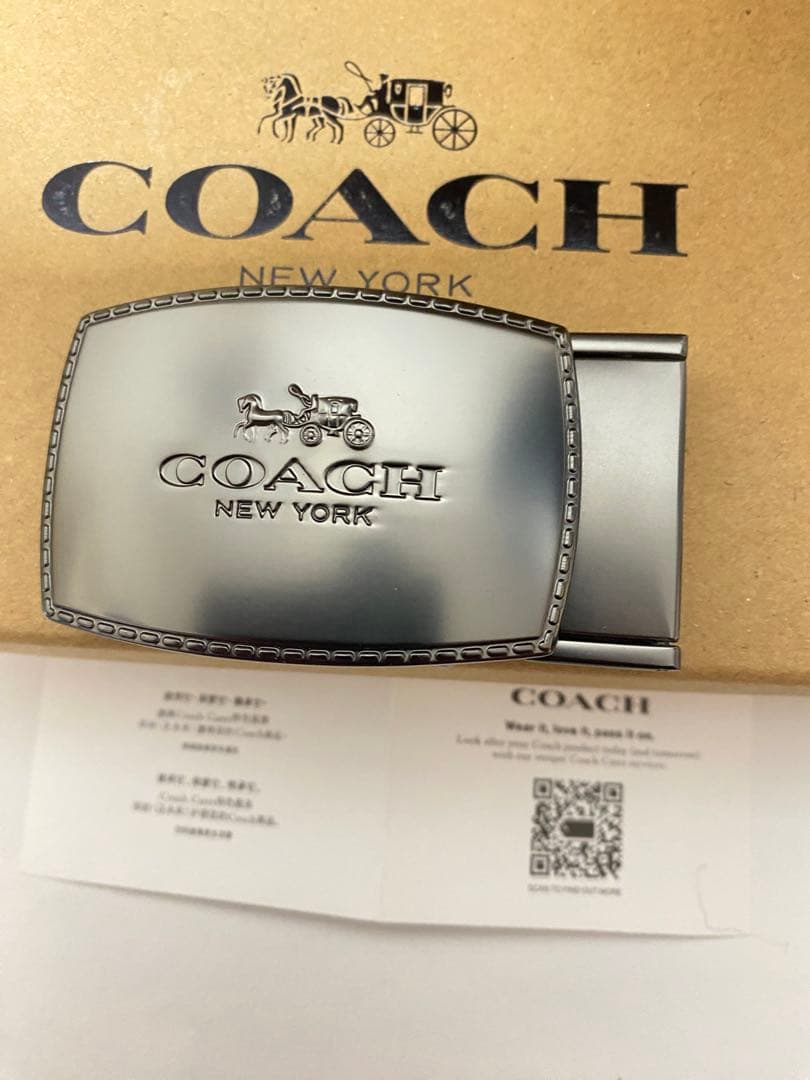 COACH コーチ　メンズベルト回転バックル2個
