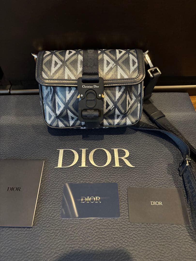 Dior ボディバッグ CDダイヤモンド　ネイビーブルー　美品　レア