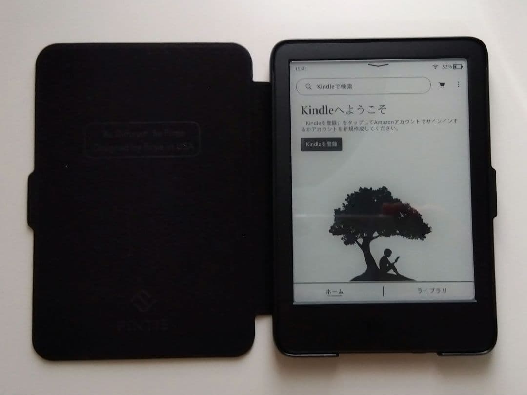 Kindle 16GB 6インチ　ケース付　保護シート貼り済　2、3回使用のみ