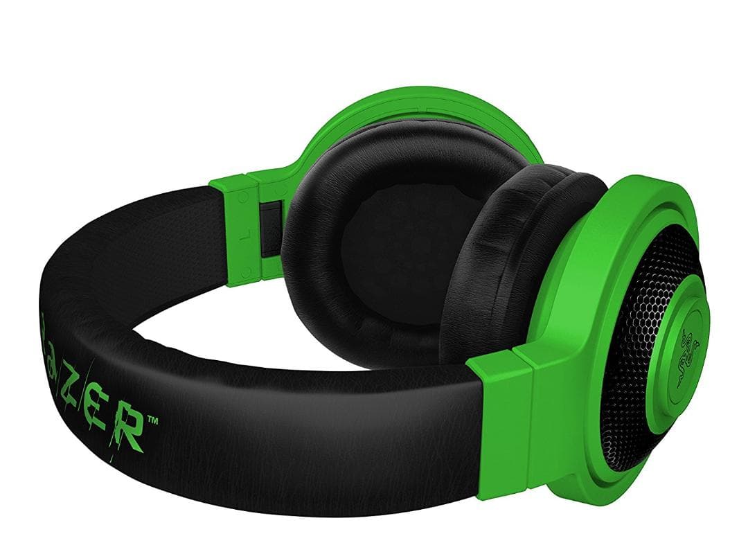 Razer Kraken モバイルヘッドフォン (ネオングリーン)