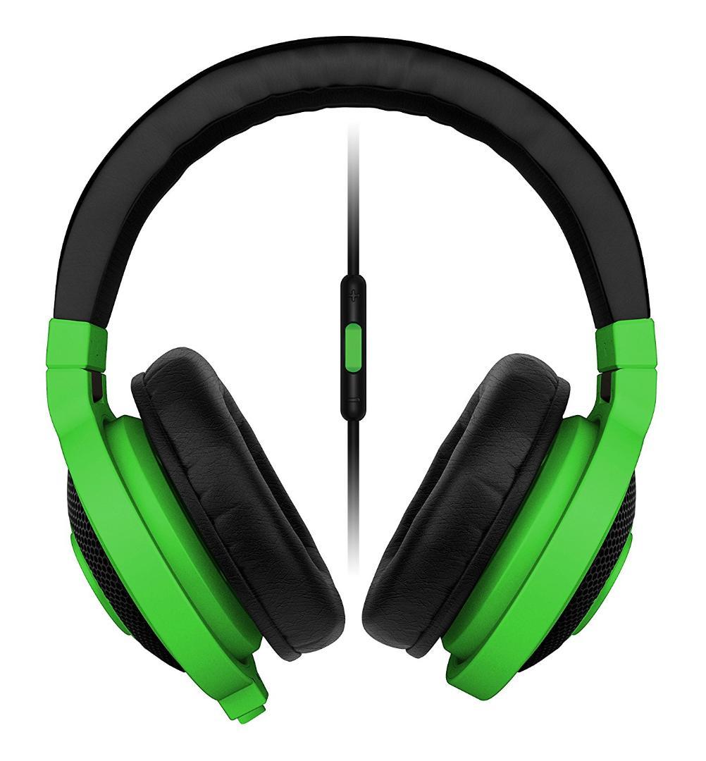 Razer Kraken モバイルヘッドフォン (ネオングリーン)