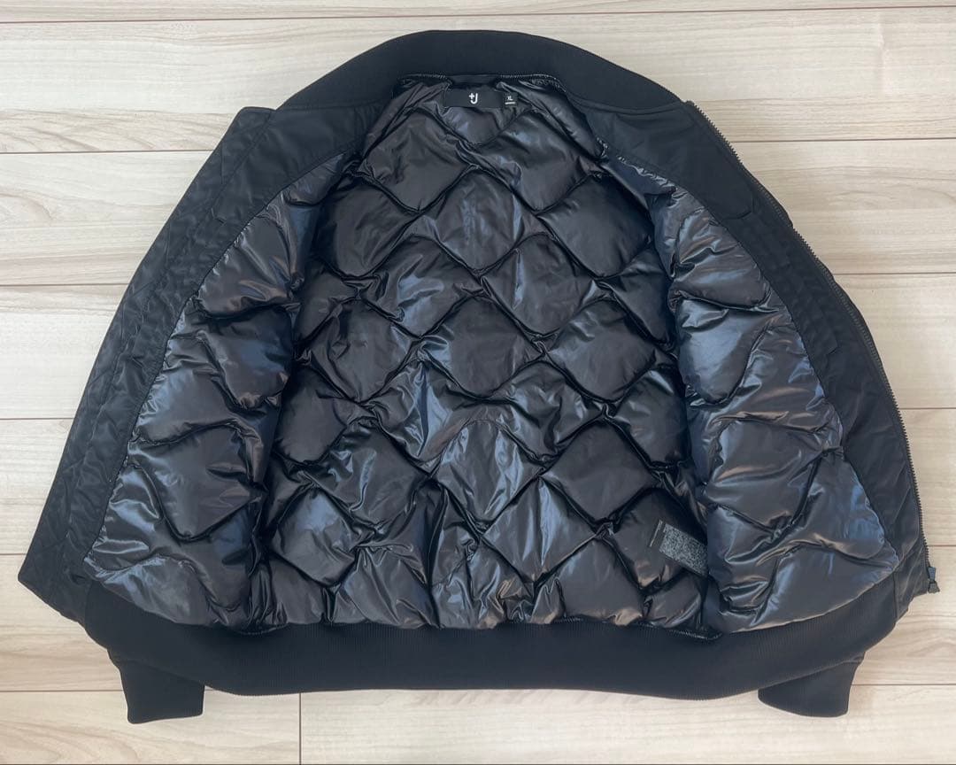 【XL】UNIQLO +J ハイブリッドダウンオーバーサイズMA-1ブラック黒