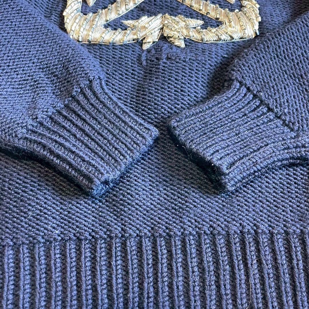 【ポロラルフローレン】ブリオン ロールネック セーター ニット 紺 ウール M位