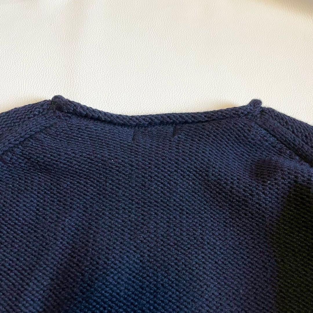 【ポロラルフローレン】ブリオン ロールネック セーター ニット 紺 ウール M位